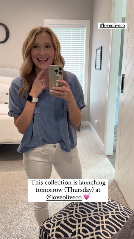 New Collection from Love Olive Co is live!! I love this denim tee so much. The sleeve detail is so unique. 🩵

#LTKVideo #LTKstyletip #LTKfindsunder50