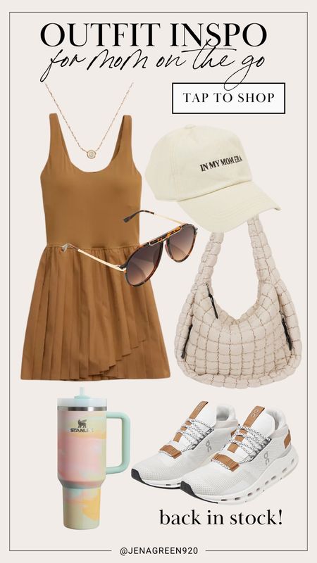 Summer Outfit Inspo | Athletic Dress | Puffer Bag | Oncloud Sneakers | Errands Outfit | Athleisure Style 

#LTKShoeCrush #LTKItBag #LTKStyleTip