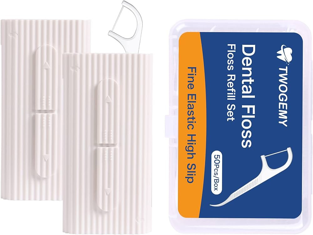Dental Floss, 2 Pack 10 Count and 50 PCS/Box, Total Package of 70 Picks Adult Floss in Set Meal. ... | Amazon (US)