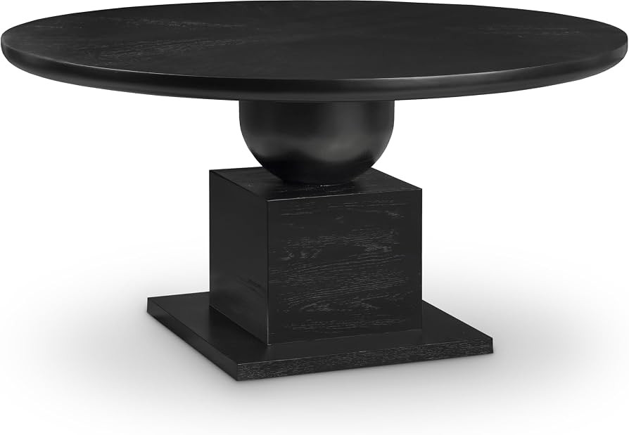 Meridian Furniture 944Black-T Rishal Collection Mid-Century Modern Dining Table with Rich Black F... | Amazon (US)