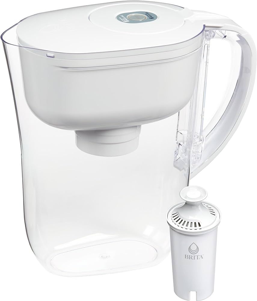 Brita Metro Water Filter Pitcher with SmartLight Filter Change Indicator, BPA-Free, Replaces 1,80... | Amazon (US)