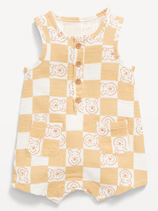 Disney© Sleeveless Henley One-Piece Romper for Baby | Old Navy | Old Navy (US)