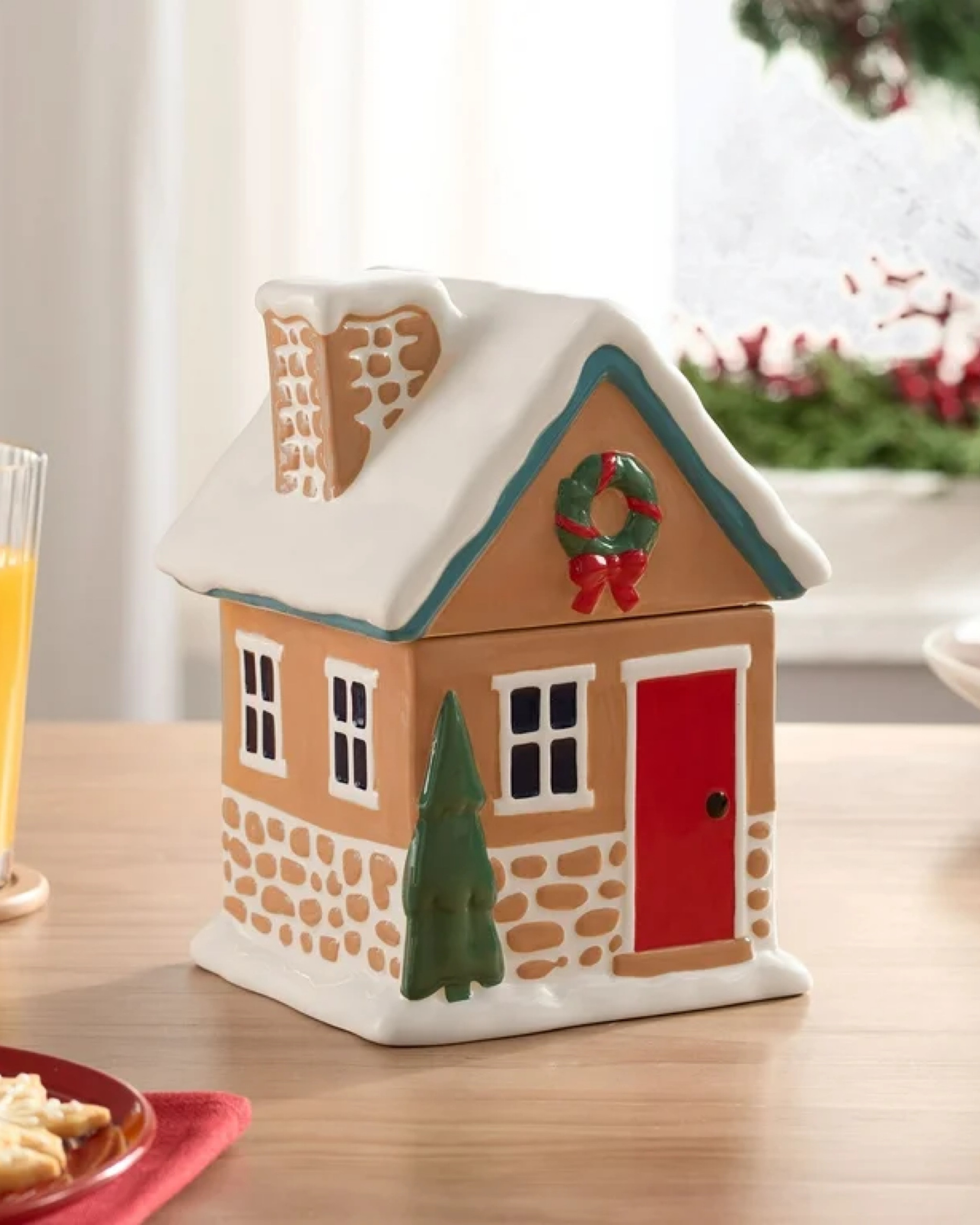 Celebrate the holiday season with this affordable Gingerbread House Glazed Ceramic Treat Jar! This delightful, multicolor treat jar is crafted in the shape of a charming gingerbread house, bringing warmth and cheer to your table or countertop. Perfect as both a decorative and functional centerpiece, it adds a whimsical touch to any holiday gathering.
With a generous 57-ounce capacity, this versatile jar is ideal for filling with seasonal treats like cookies and candies.
Make this enchanting gingerbread house a part of your holiday festivities this year and for years to come!

#LTKHome #LTKSeasonal #LTKHoliday