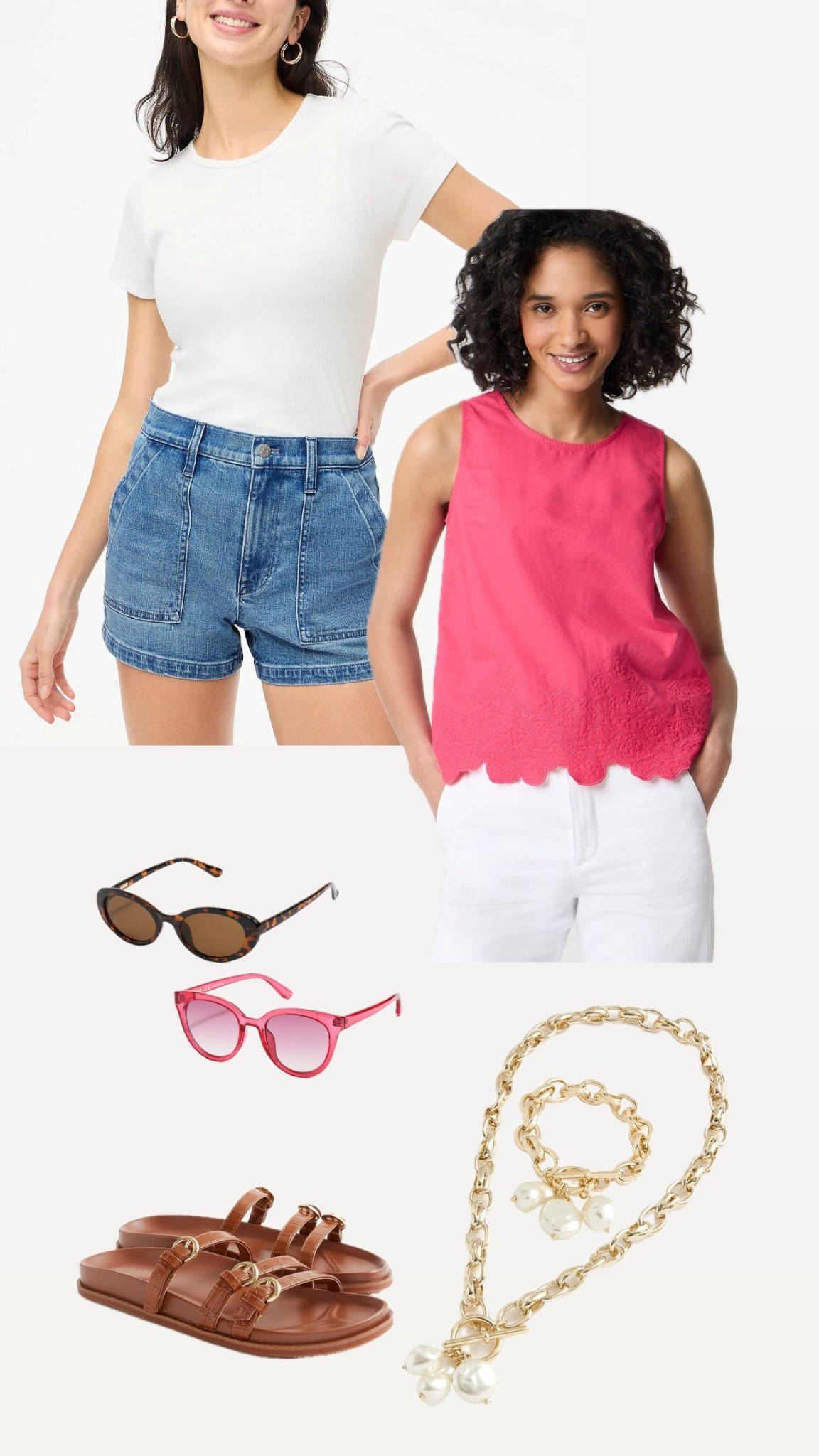 Perfect summer outfit!  Easy and elevated 


Summer outfit, summer looks, summer denim shorts,  scalloped top, sleeveless top, summer sandals, beach looks, vacation outfit 

#LTKFindsUnder50 #LTKMidsize #LTKSeasonal