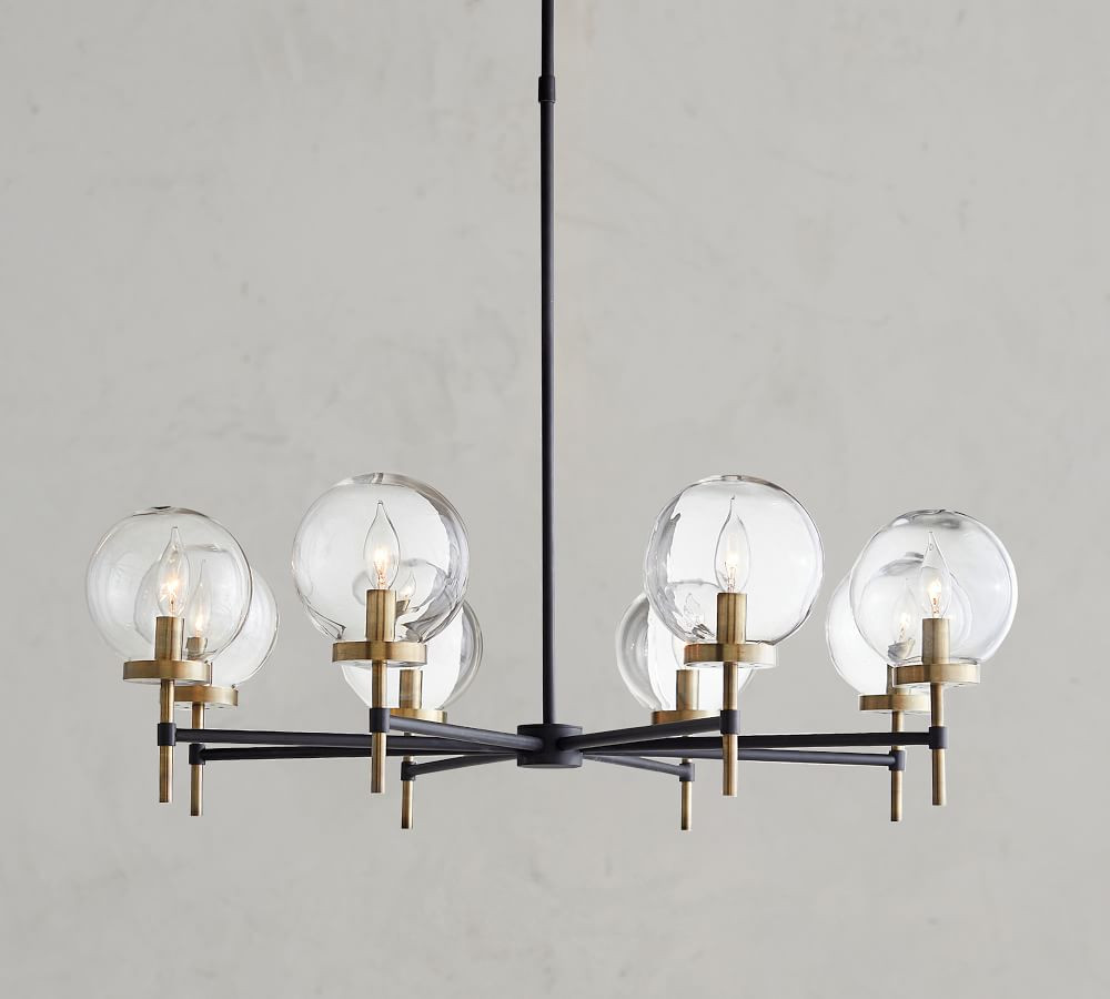 Camryn Metal & Glass Chandelier | Pottery Barn (US)