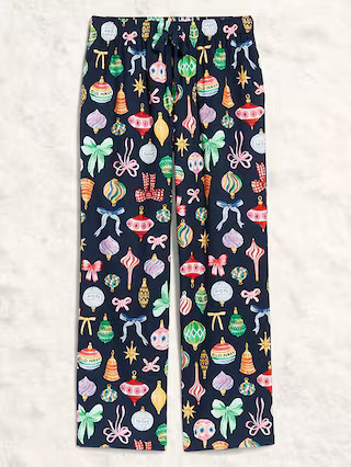 Mid-Rise Printed Flannel Pajama Pants for Women | Old Navy (US)