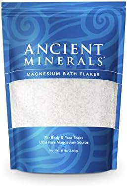 Ancient Minerals Magnesium Bath Flakes - Bathing Alternative to Epsom Salt - Soak in Natural Salts - | Amazon (US)
