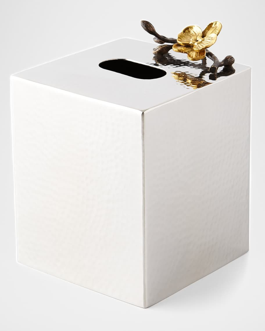 Michael Aram Gold Orchid Tissue Box Cover | Neiman Marcus