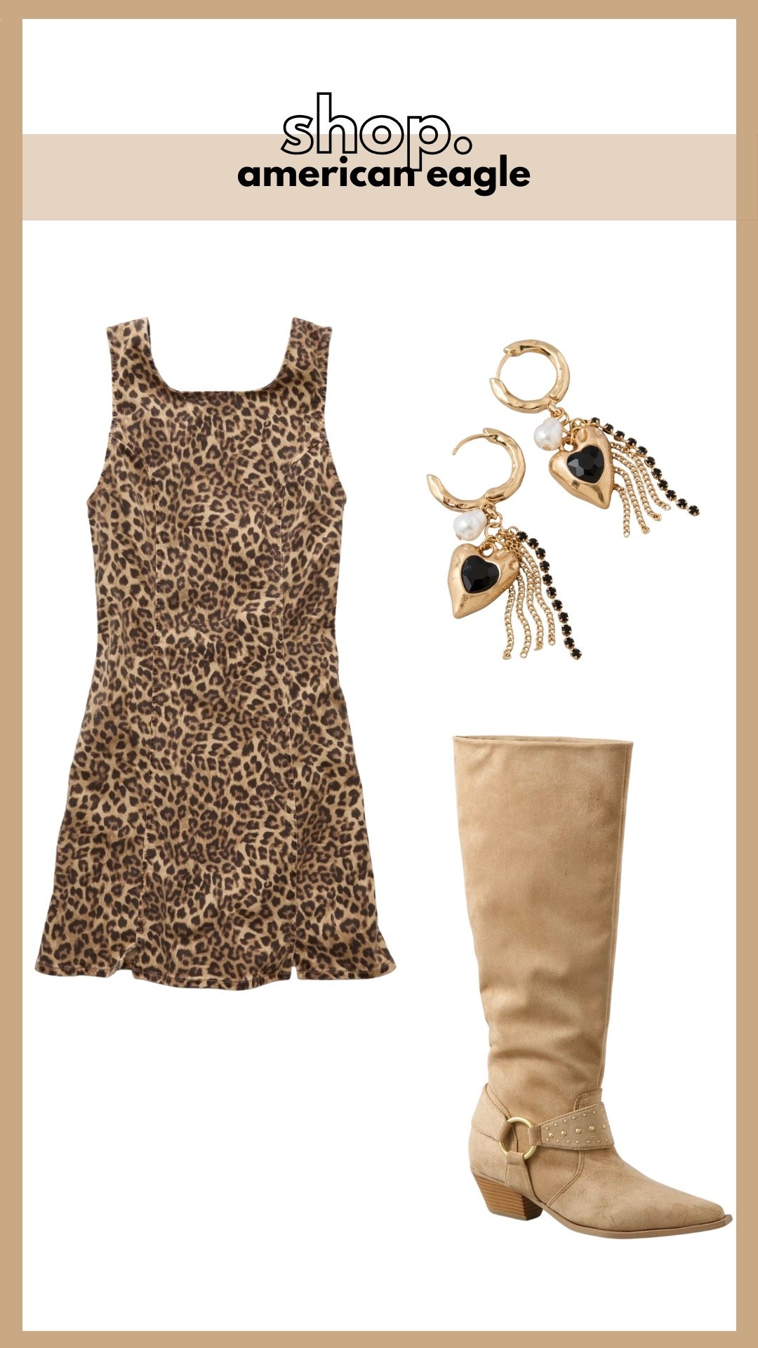 American eagle, leopard print dress, knee high boots, earrings

#LTKSeasonal #LTKFindsUnder100 #LTKFallSale