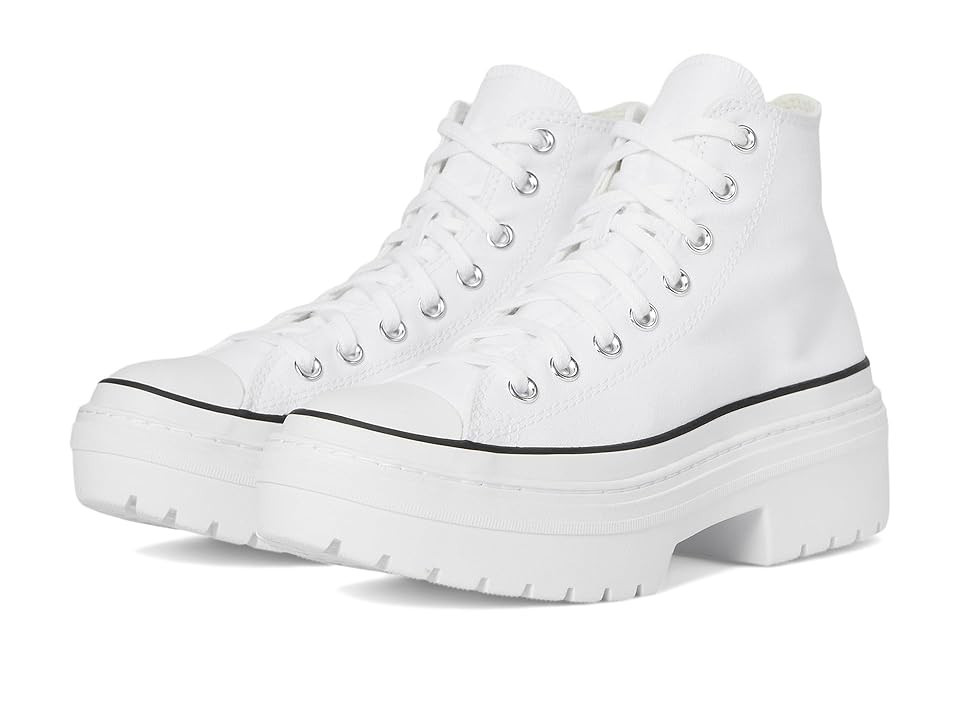Converse Chuck Taylor All Star Lugged Heel Platform Waterproof Women's Shoes White/Black/Egret : 8.5 B - Medium, Canvas | Zappos