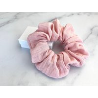 Large Pink Bubble Gauze Scrunchie/Hair Tie, Spring Time | Etsy (US)