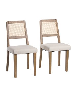 Set Of 2 Archie Cane Back Dining Chairs | TJ Maxx