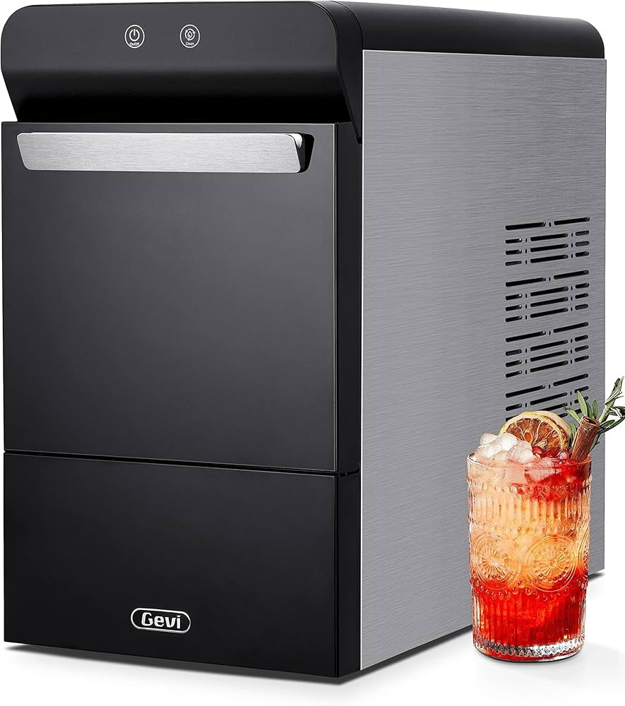 Gevi V2.0 Countertop Gemi Nugget Ice Maker | Self-Cleaning Pellet Ice Machine | Open and Pour Wat... | Amazon (US)
