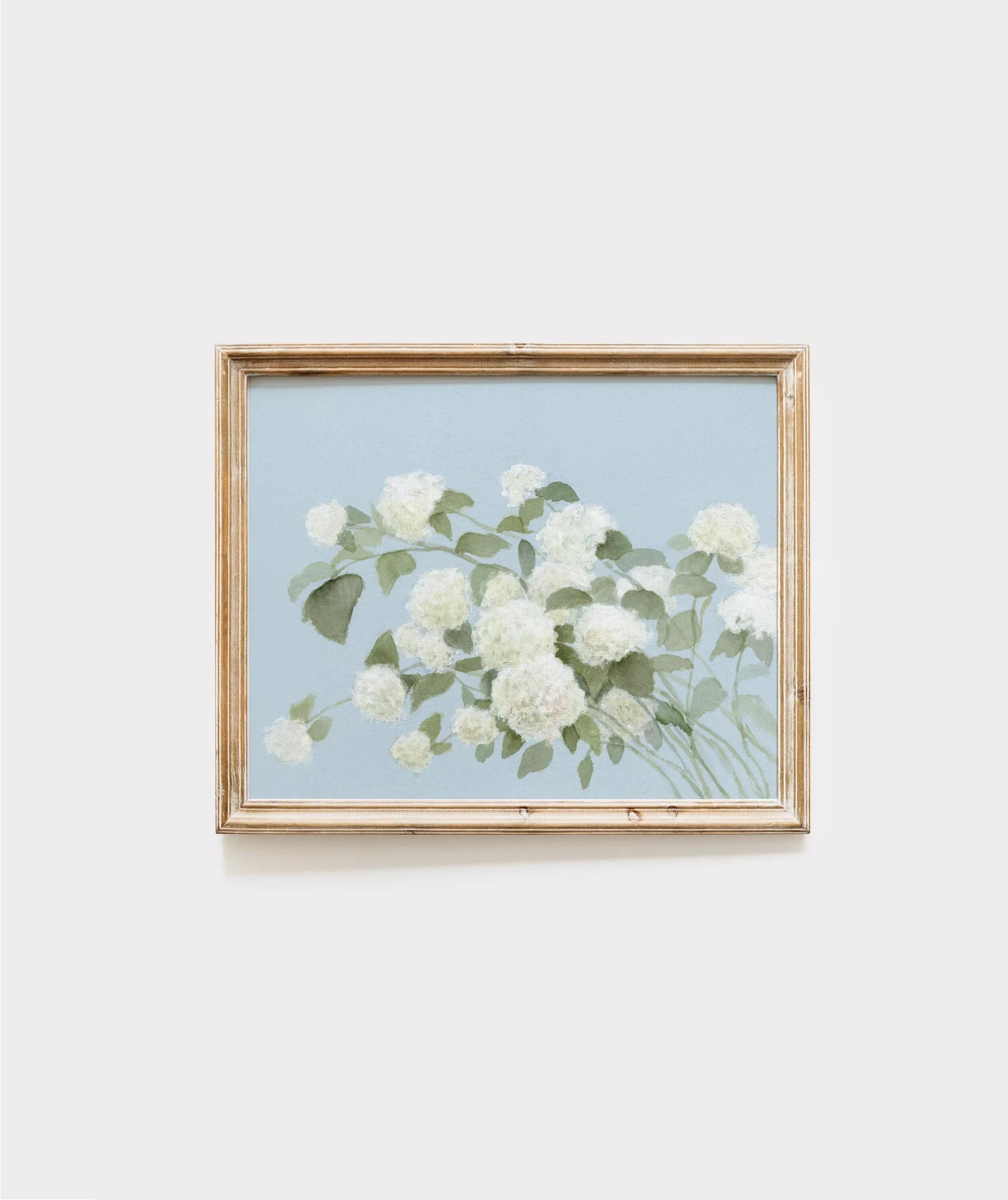 Floral Hydrangea Art Print - Vintage Flower Wall Art - Hydrangea Painting - Etsy | Etsy (US)