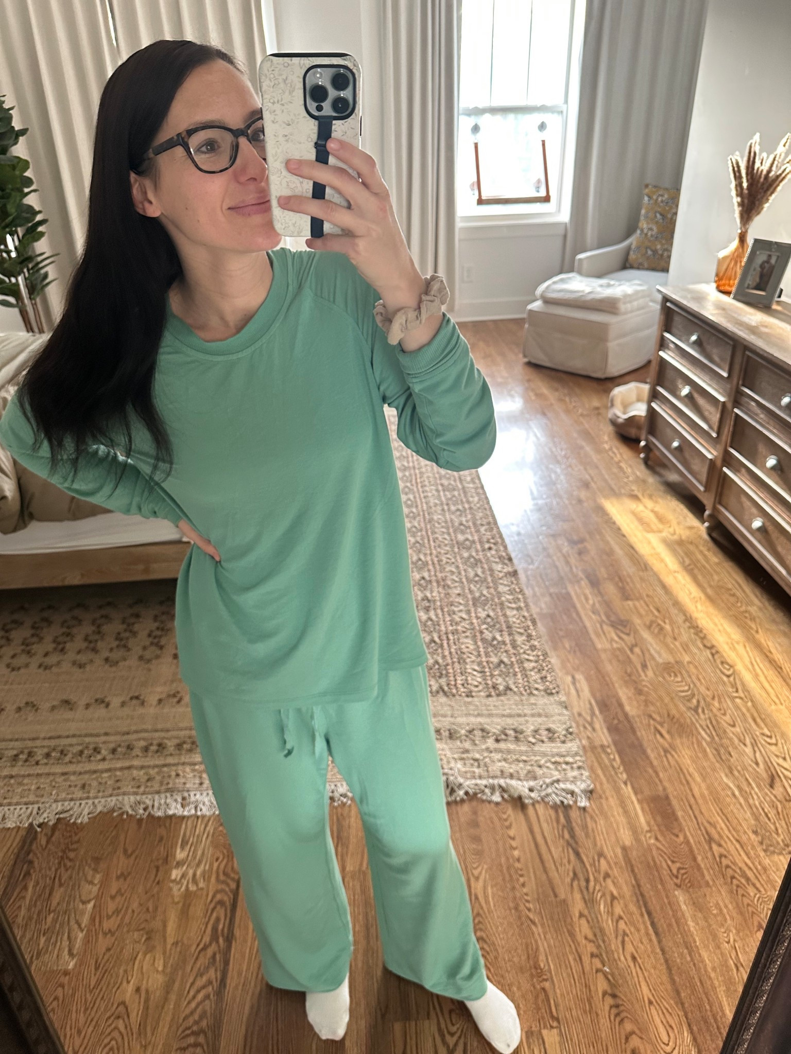 My favorite lake pajama style! I sized up to a medium just to be extra cozy, but could have stayed with a small.