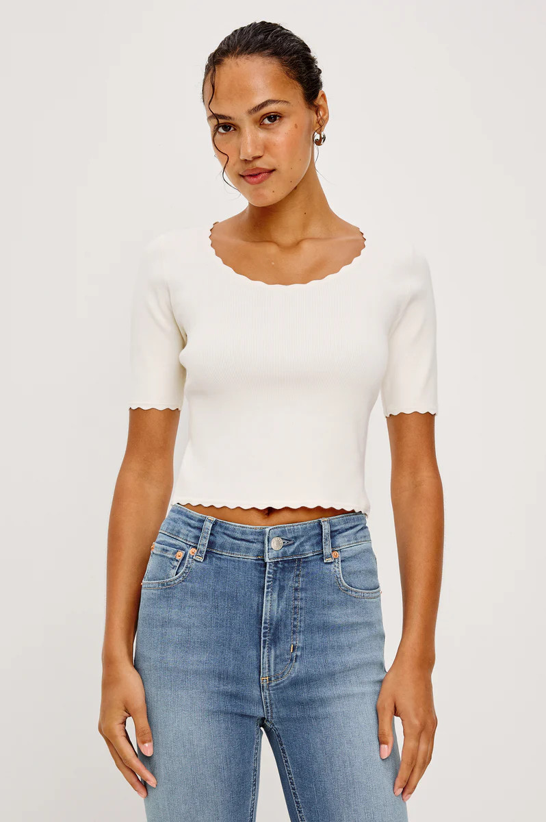 LOUANNA TOP - IVORY | Rails
