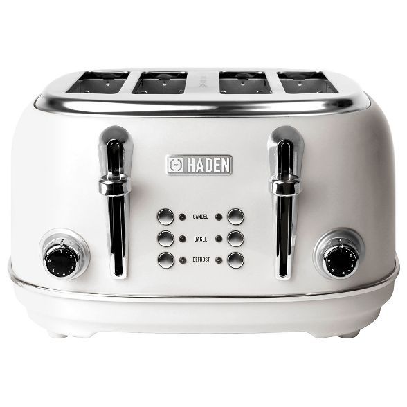 Haden 75013 Heritage 4 Slice Wide Slot Stainless Steel Body Countertop Retro Toaster with Defrost... | Target