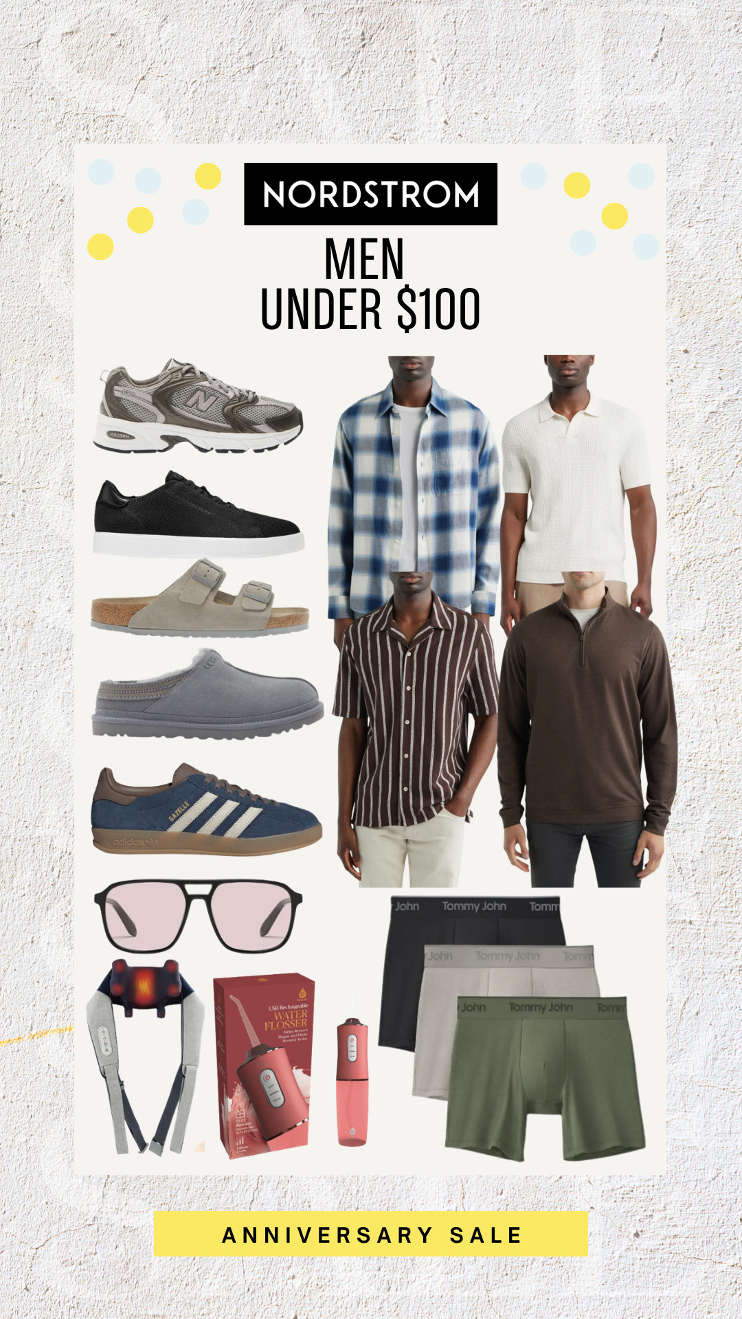 Great style doesn't have to be expensive. These Nordstrom Anniversary Sale finds are all under $100, including everyday sneakers, elevated basics, comfortable shoes, and practical essentials he'll actually use.

Nordstrom Anniversary Sale, men under $100, affordable menswear, men's fashion, casual outfits, everyday sneakers, men's essentials, fall wardrobe, men's shoes, gift ideas

#LTKSaleAlert #LTKMens