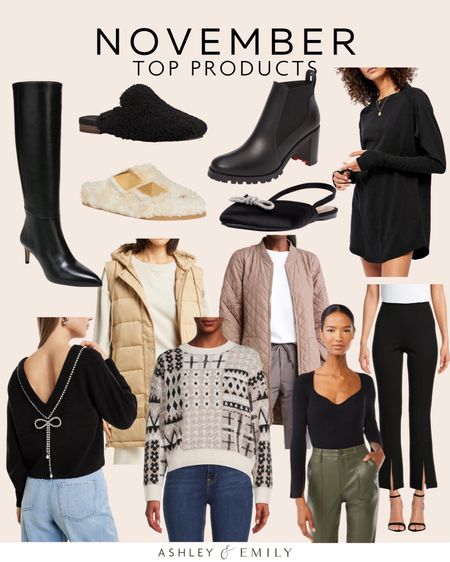 November top products 

Sweaters for winter - boots for winter - bestsellers - fashion bestsellers - top fashion products 

#LTKSeasonal #LTKHoliday #LTKGiftGuide