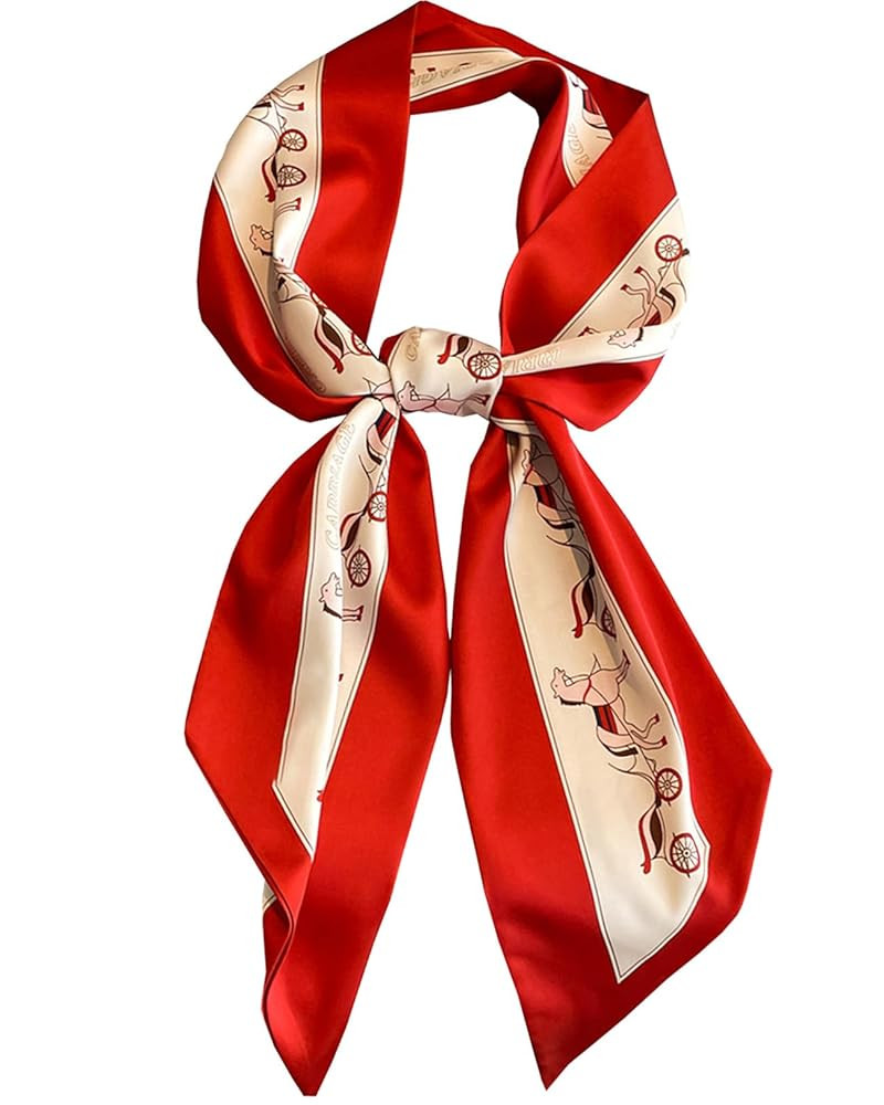 Purse Scarf For Handbags Head Scarves For Women's Hair Bags Scarfs Long Skinny Scarves Fashion Si... | Amazon (US)