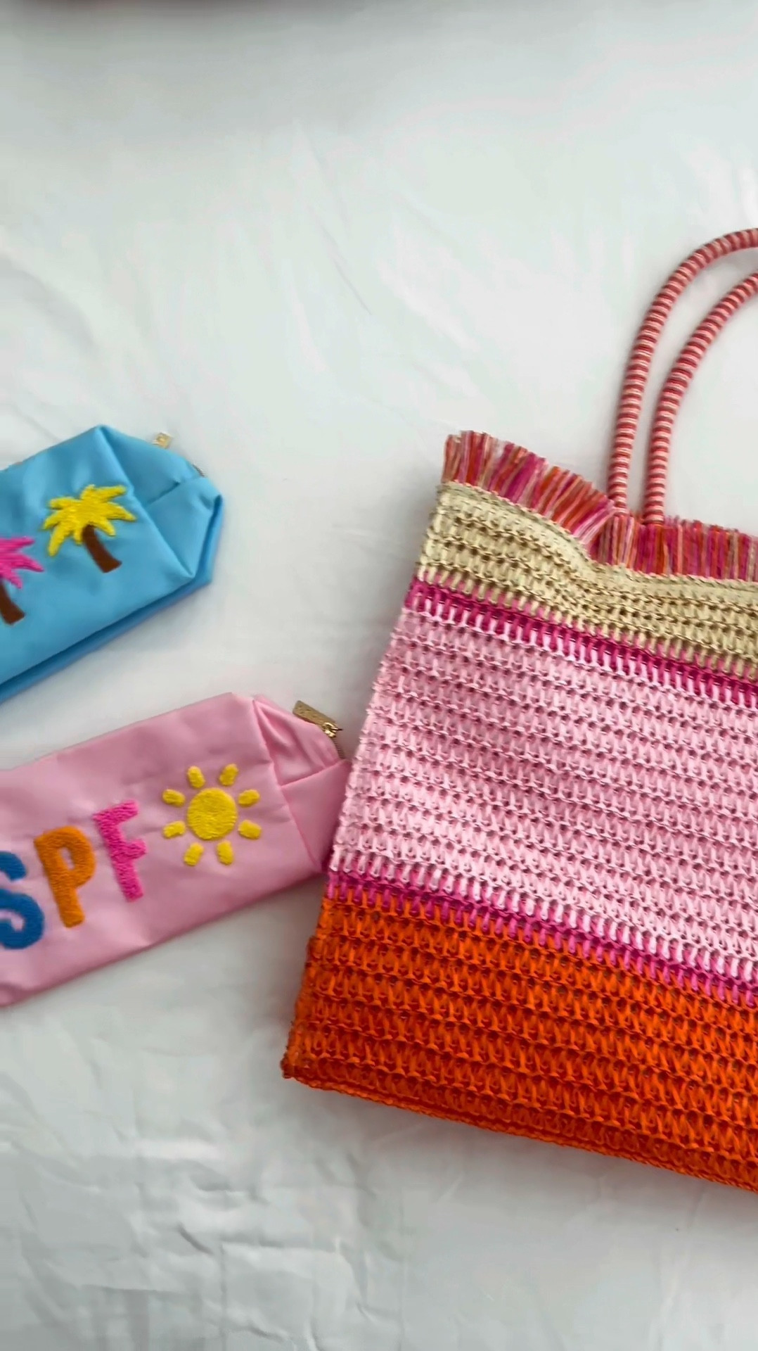 beach days are so much easier with these small bags and tote from @mudpiegift — 15Hannah works on all the products shown! ☀️🌺🌊🍉🐚🩷 #beach #beachdays #familyday #mudpie #mudpiegift 

#LTKTravel #LTKKids #LTKFamily