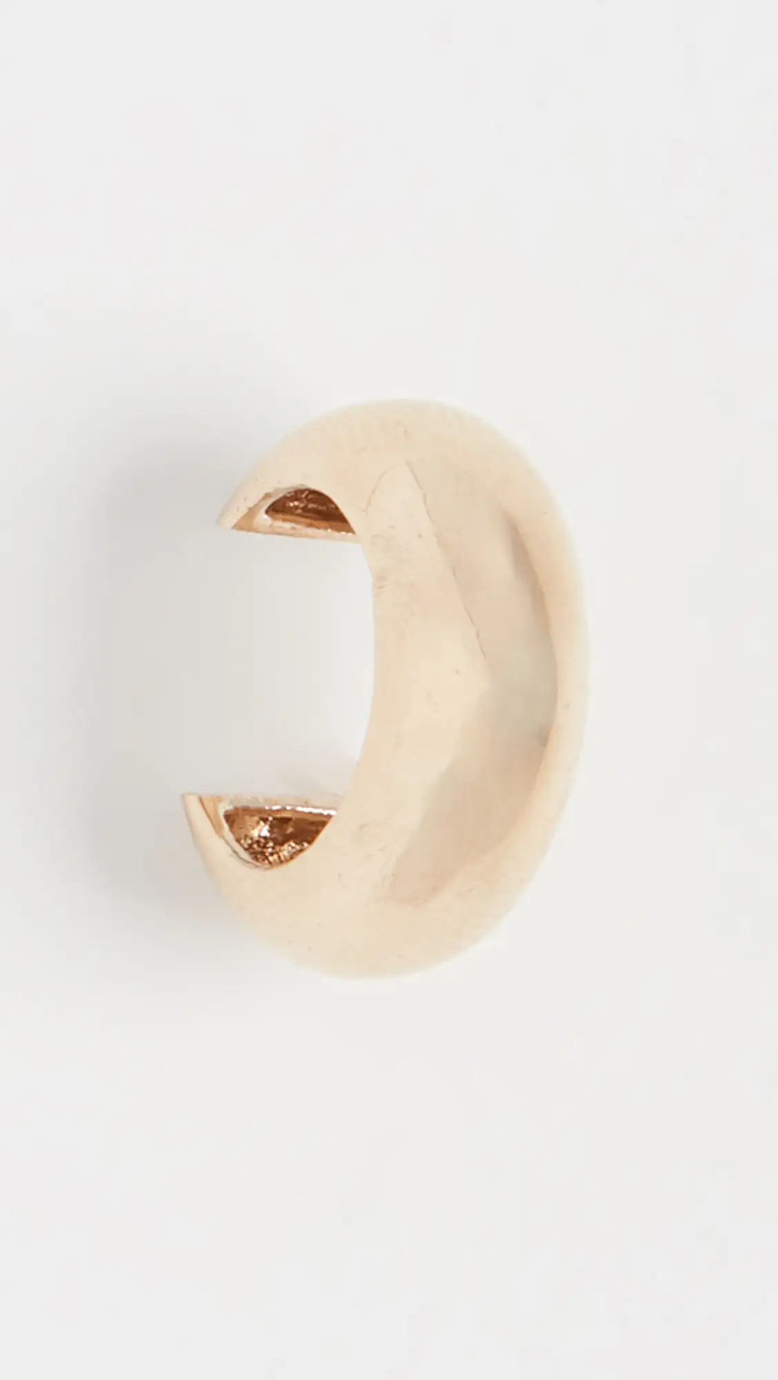 14k Gold Thick Round Ear Cuff | Shopbop
