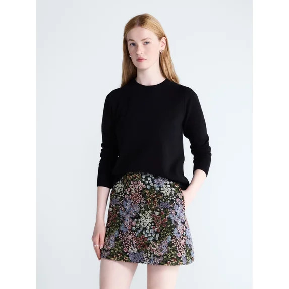 Free Assembly Women's and Women's Plus Cashmere Sweater with Long Sleeves, Sizes XS-4X | Walmart (US)