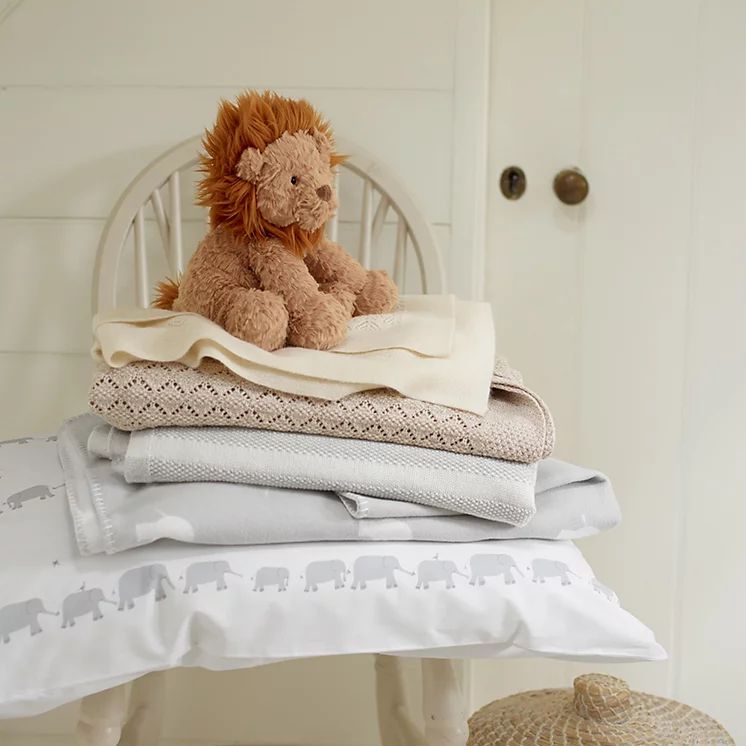 Grey Elephant Baby Blanket | Baby Blankets | The  White Company | The White Company (UK)