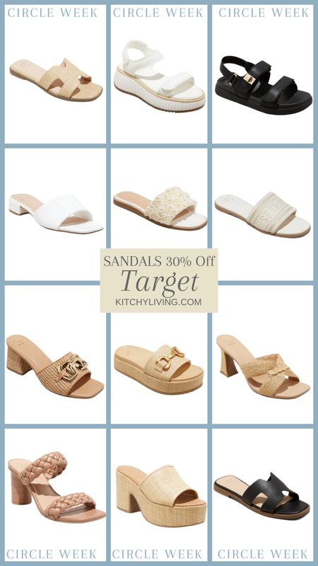 Target Circle 🎯 Week: 30% off Sandals for the family! #targetfinds #targetfashion #targetcircleweek 

#LTKsalealert #LTKxTarget #LTKfindsunder50