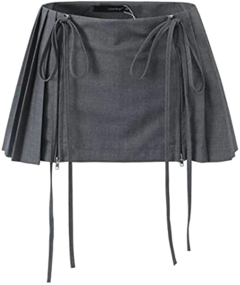 Preppy Skirt Y2k Skirt Low Rise Skirt Pleated Skirts for Women Y2k Mini Skirts for Women Sexy | Amazon (US)