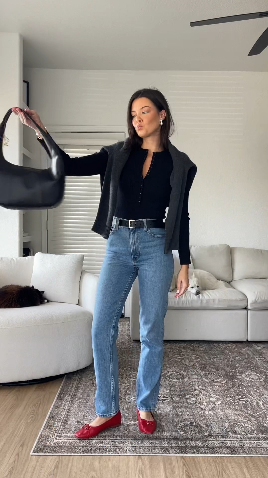 Casual outfit of the day! Wearing true size 25 regular in the jeans and an M in the bodysuit. I’m 5’7”!

#LTKSeasonal #LTKWatchNow #LTKStyleTip