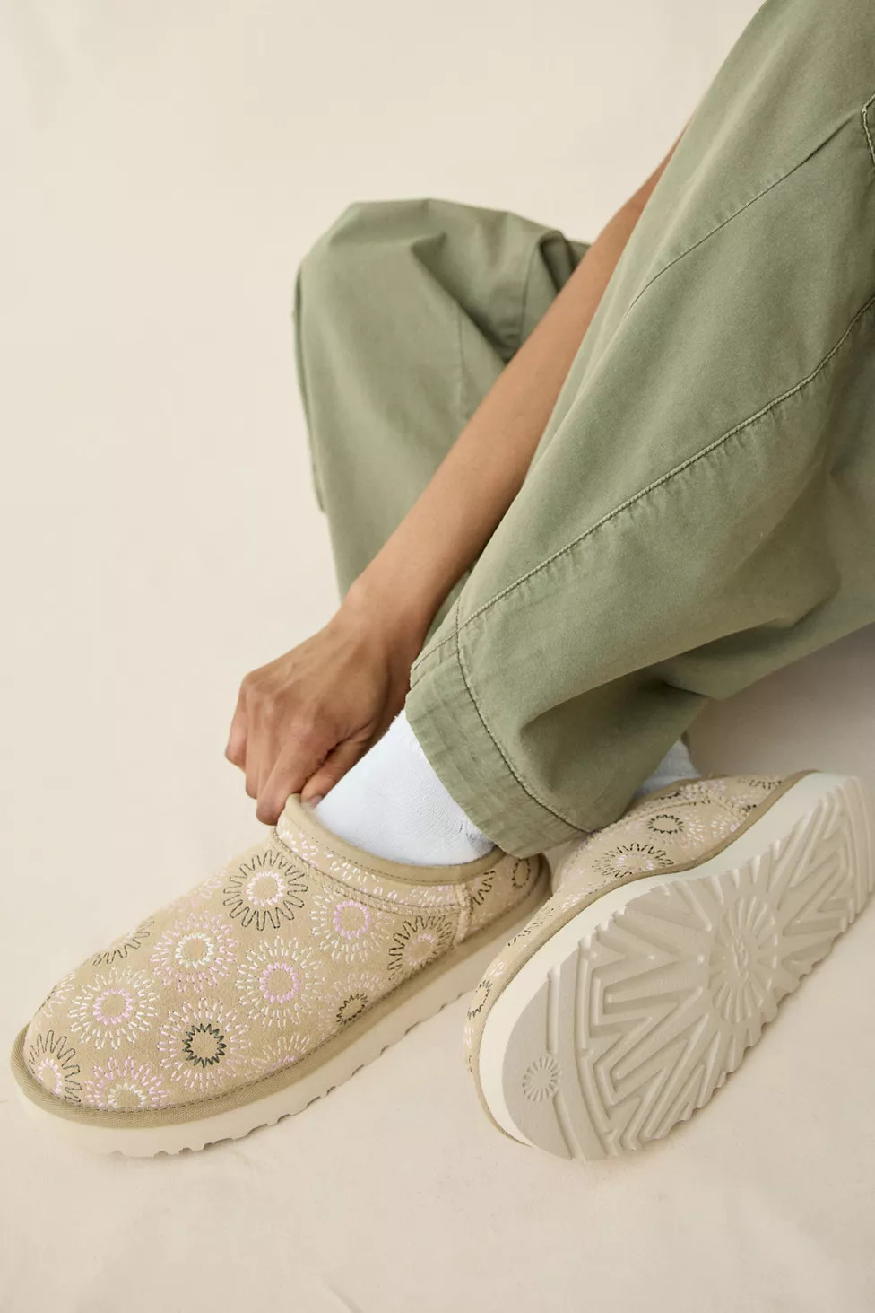 UGG Women's Classic Micro Mini Sun Stitch Boots | Urban Outfitters (US and RoW)