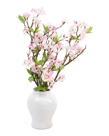 22in Cherry Blossom In Pot | TJ Maxx