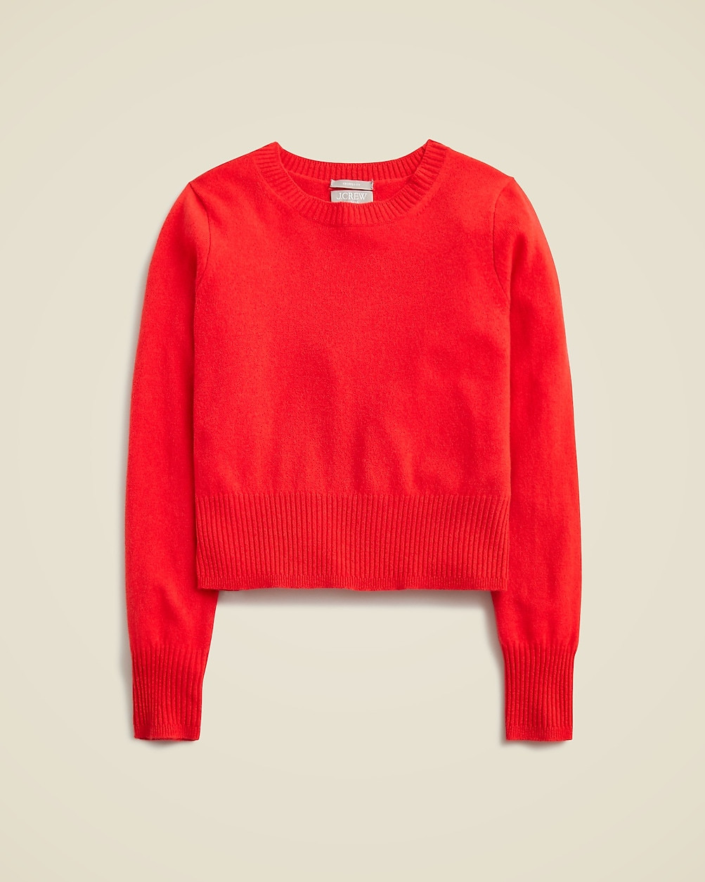 Cashmere shrunken crewneck sweater | J. Crew US