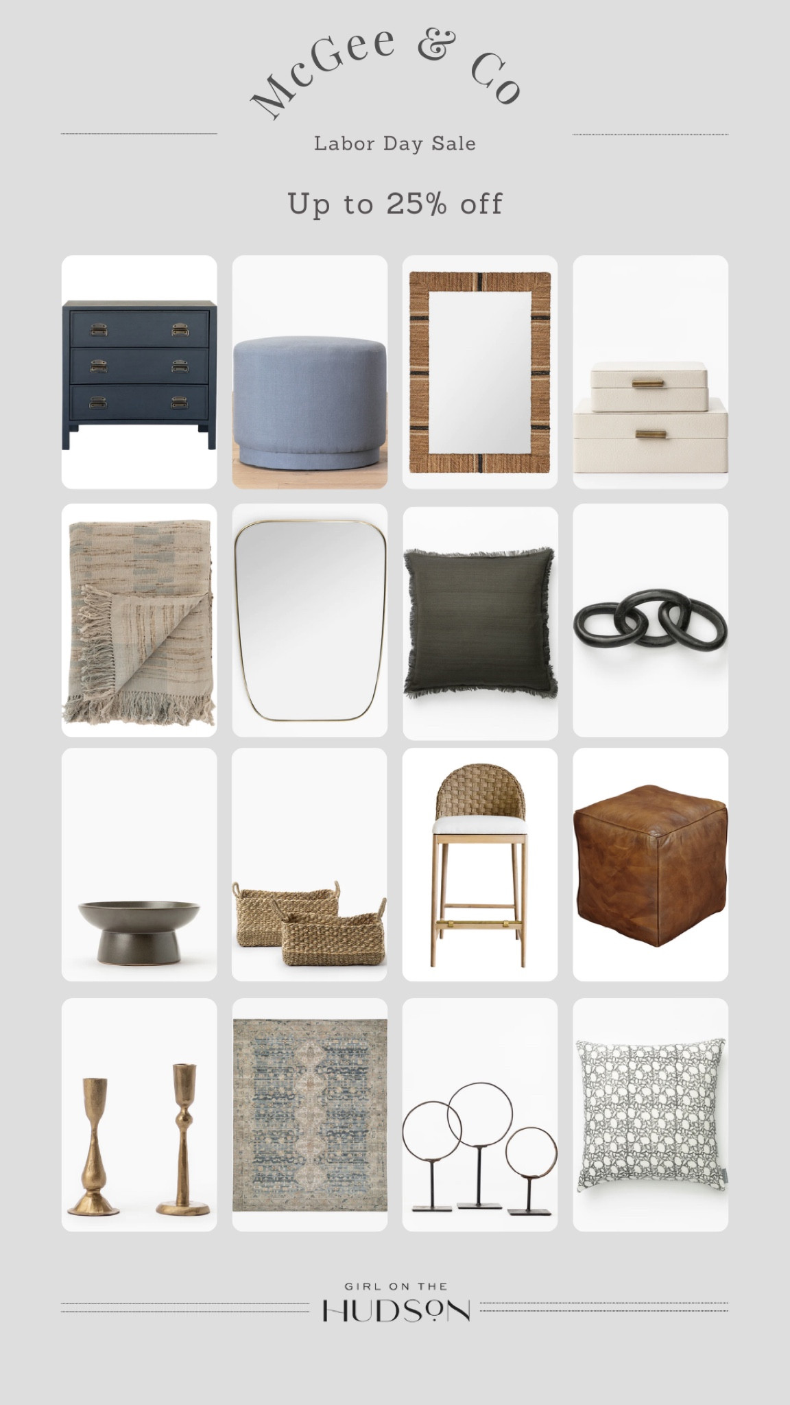 My picks from the McGee & Co sale!

Bedroom furniture, leather ottoman, mirror, dresser, bedside table, kitchen accessories, counter stools, and IG, throw pillow, brass candlesticks 

#LTKsalealert #LTKhome #LTKSeasonal