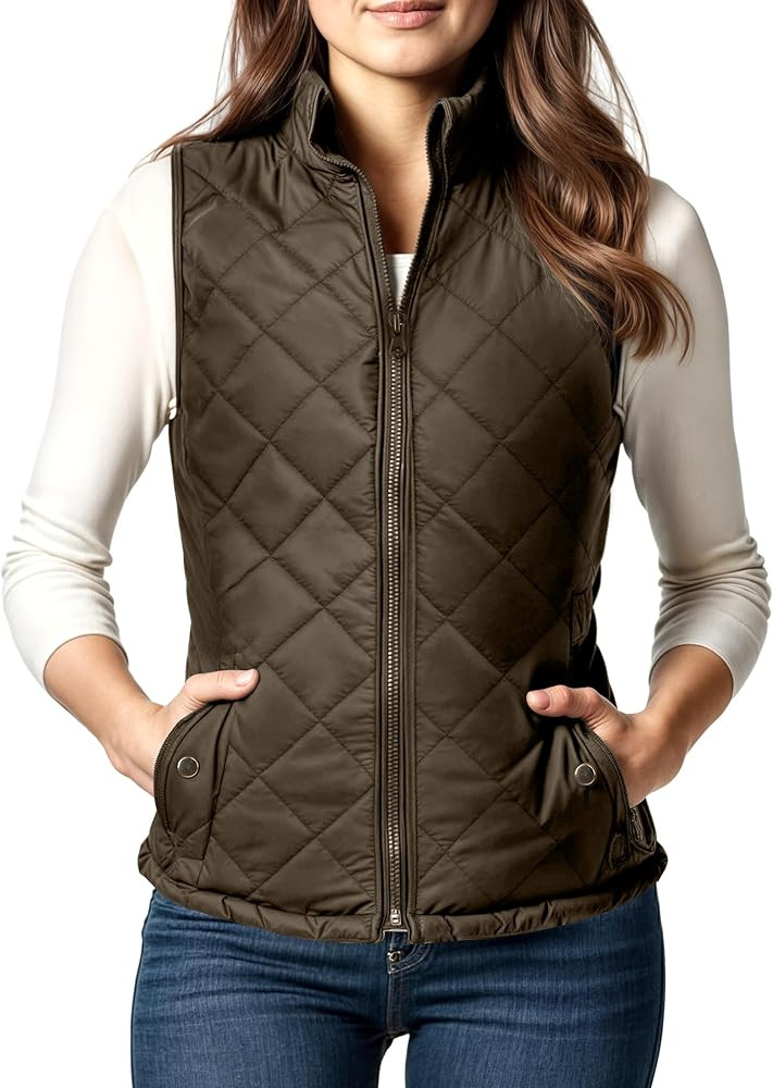 NY Threads Quilted Puffer Vest | Amazon (US)