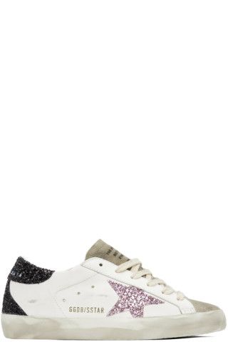 Golden Goose - White & Taupe Super-Star Sneakers | SSENSE