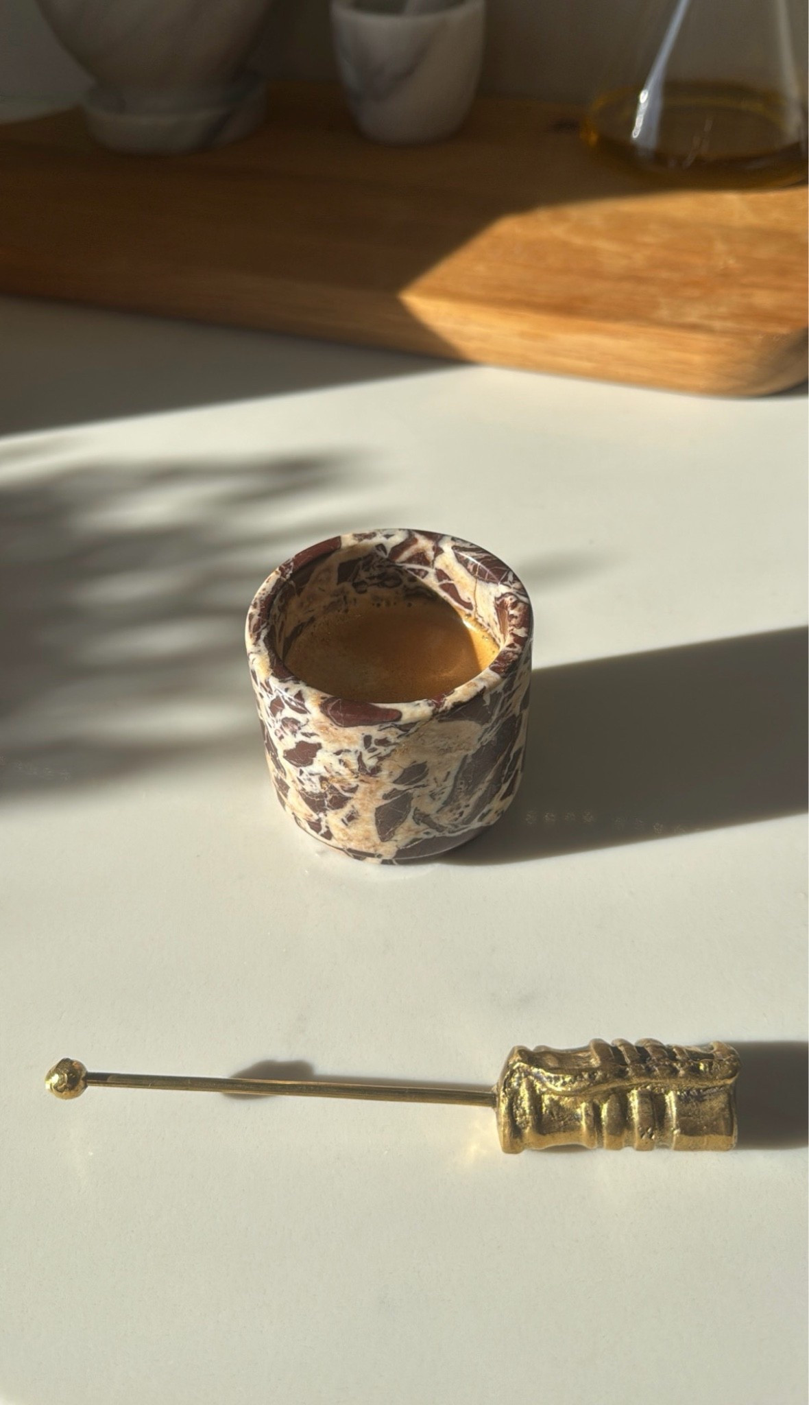 The most beautiful marble espresso set. 

Similar item linked

#LTKdayinmylife