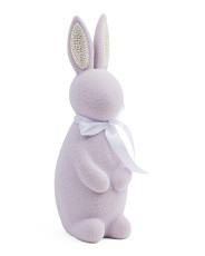 15in Flocked Rabbit With Ribbon | Easter | Marshalls | Marshalls