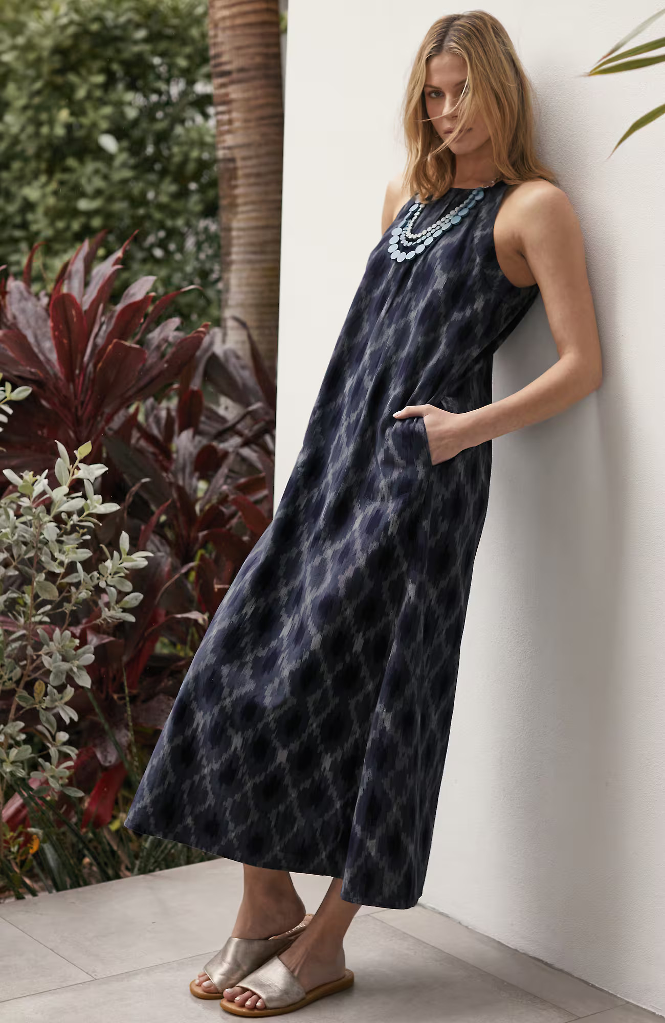 J.Jill Pure Jill Ikat A-Line Maxi Dress | J. Jill