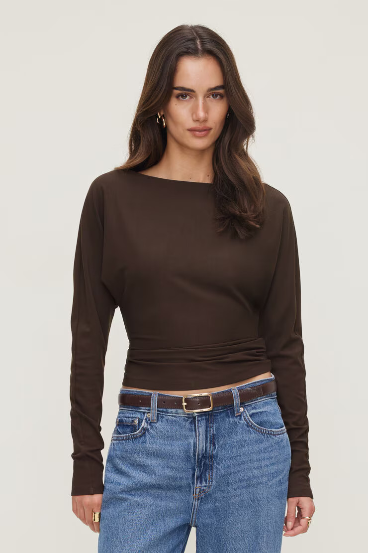 Mira Dolman Sleeve Top | Dynamite Clothing