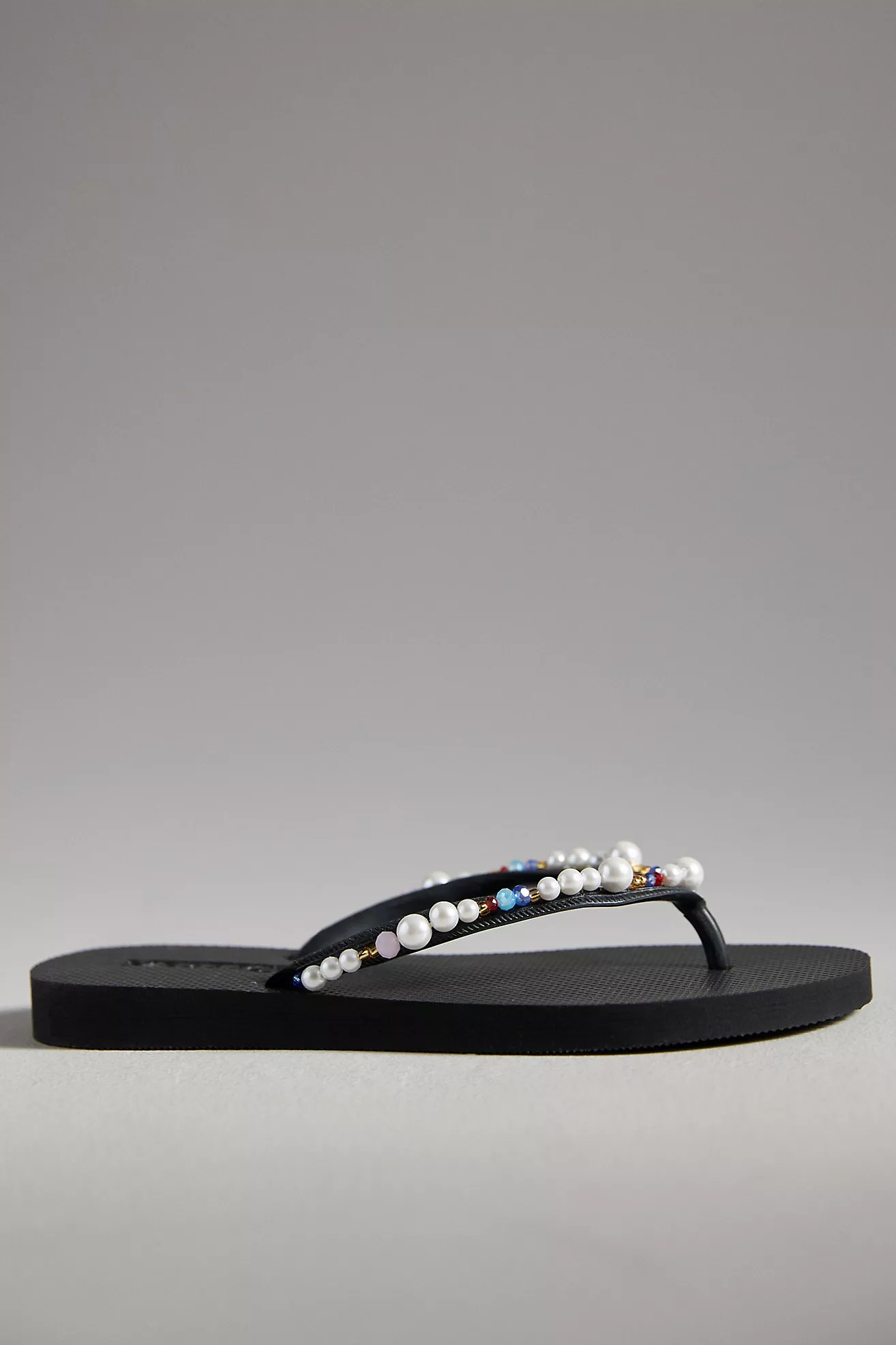 Mystique x Anthropologie Embellished Thong Sandals | Anthropologie (US)