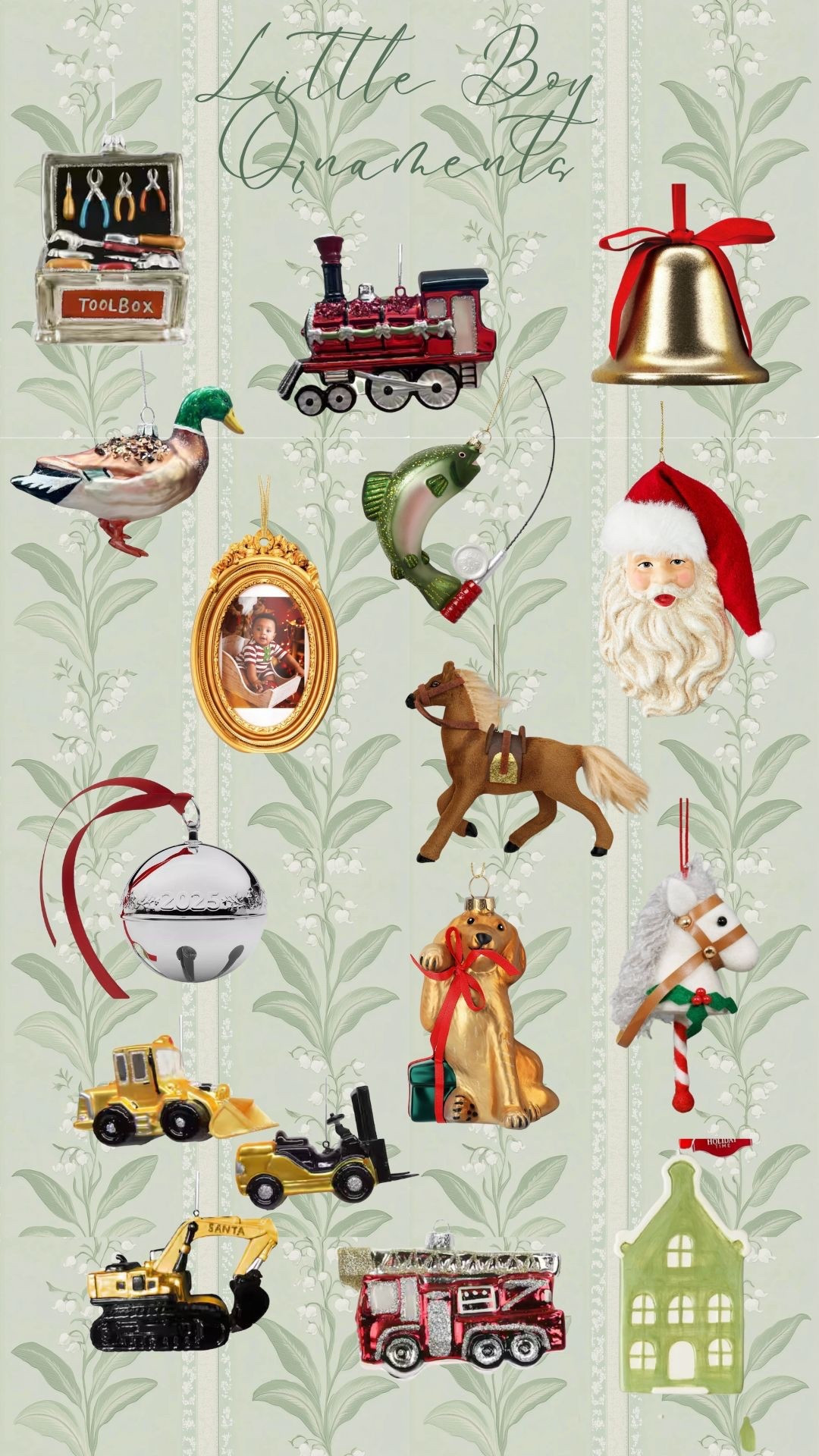 Little Boy Ornaments 🌲🚗