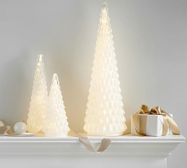 Light Up Caviar Beaded Glass Trees | Pottery Barn (US)