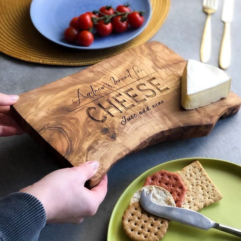 Personalized Rustic Wooden Chopping Cutting Cheeseboard  | Etsy | Etsy (US)