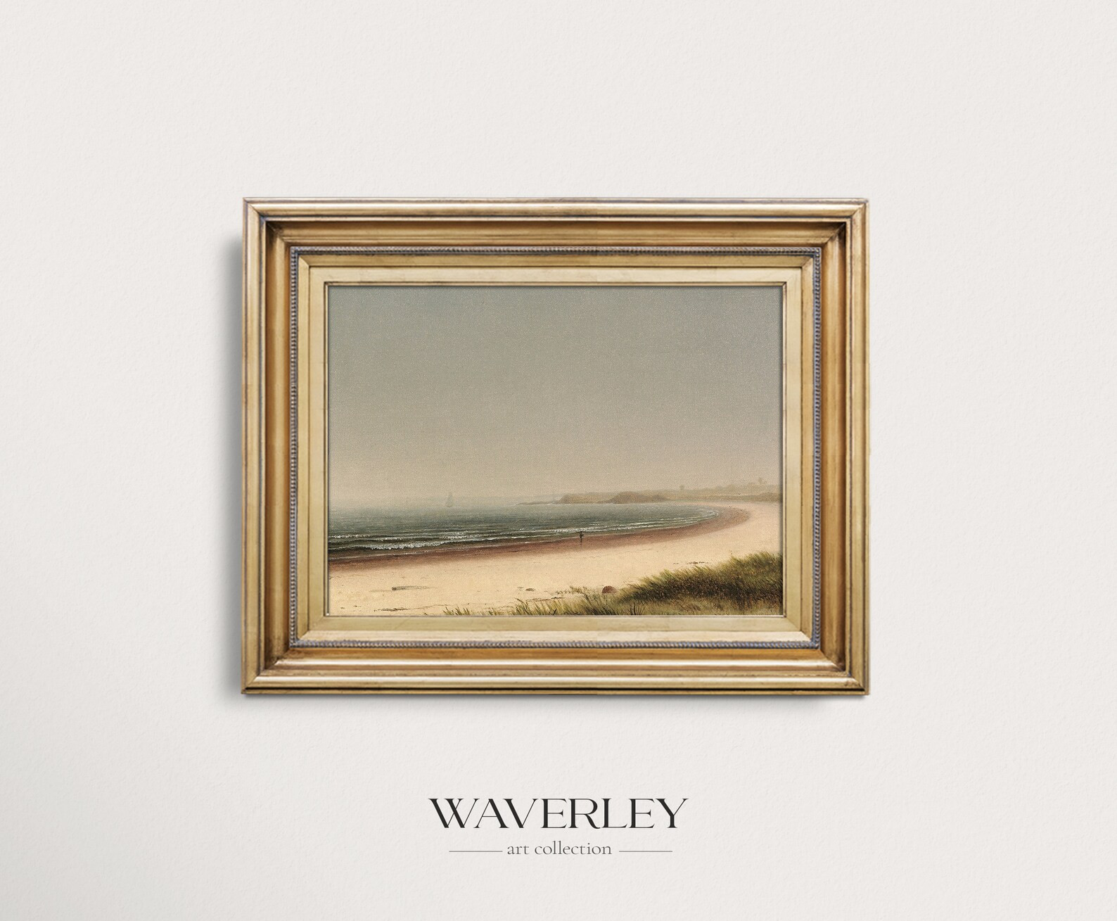 Vintage Coastal Wall Art, Seascape Painting, Beach Painting, Moody Seaside Prints, Warm Tones, 19... | Etsy (CAD)