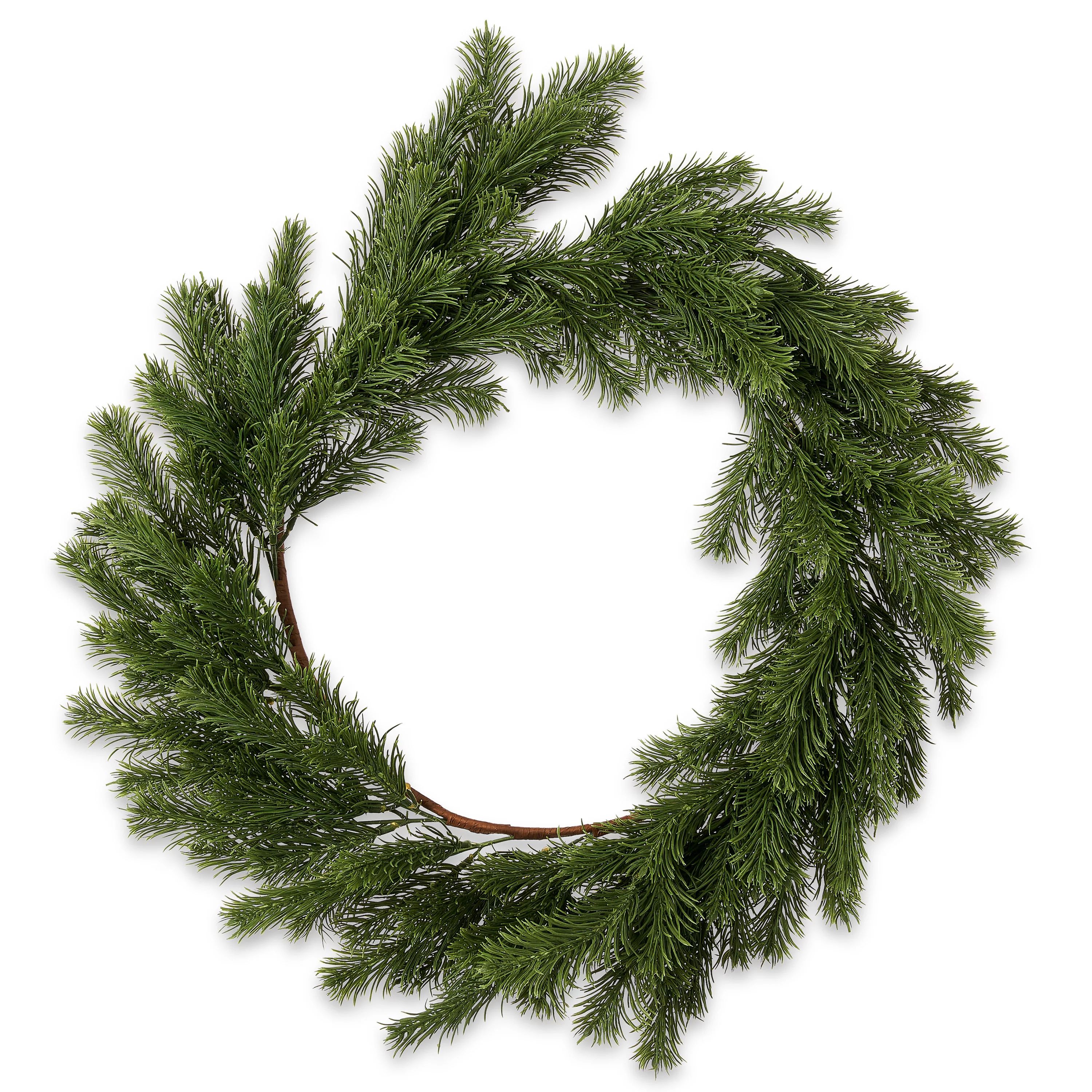 Holiday Time Greenery Christmas Wreath, 24 Inch - Walmart.com | Walmart (US)