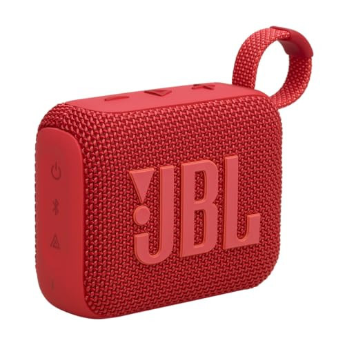 JBL Go 4 - Ultra-Portable, Waterproof and Dustproof Bluetooth Speaker, Big JBL Pro Sound with Punchy bass, 7-Hour Built-in Battery, Made in Part with Recycled Materials (Red) | Amazon (US)