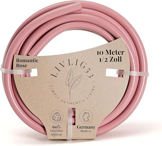 Livlig53 Tubo acqua giardino, 10m, 1/2", tubo irrigazione Made in Germany, in materiale riciclato... | Amazon (IT)