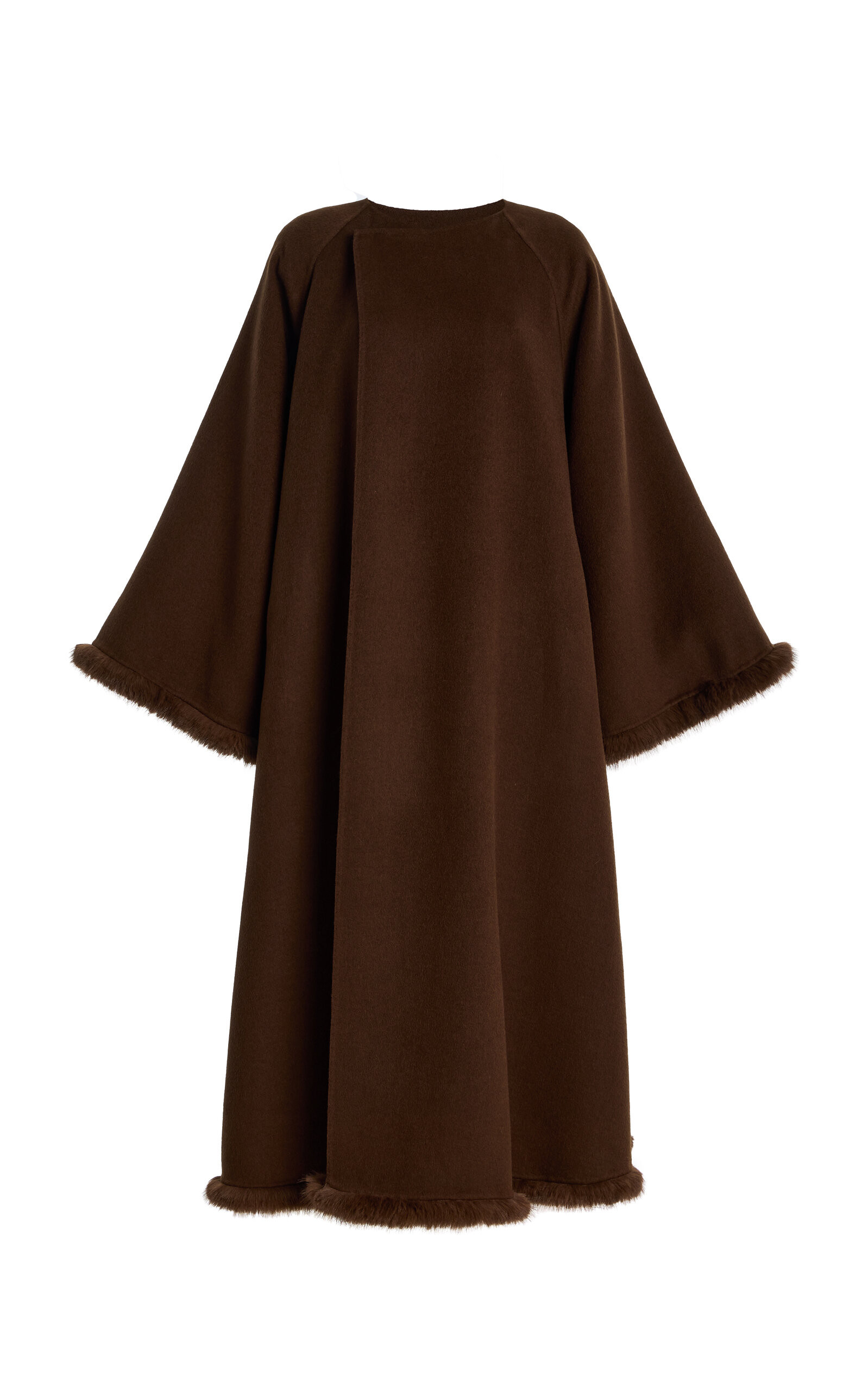 Dalimas Shearling-Trimmed Wool Coat | Moda Operandi (Global)